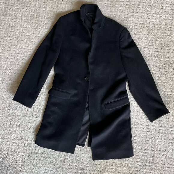 All Saints Black Wool Coat - Picture 1 of 7